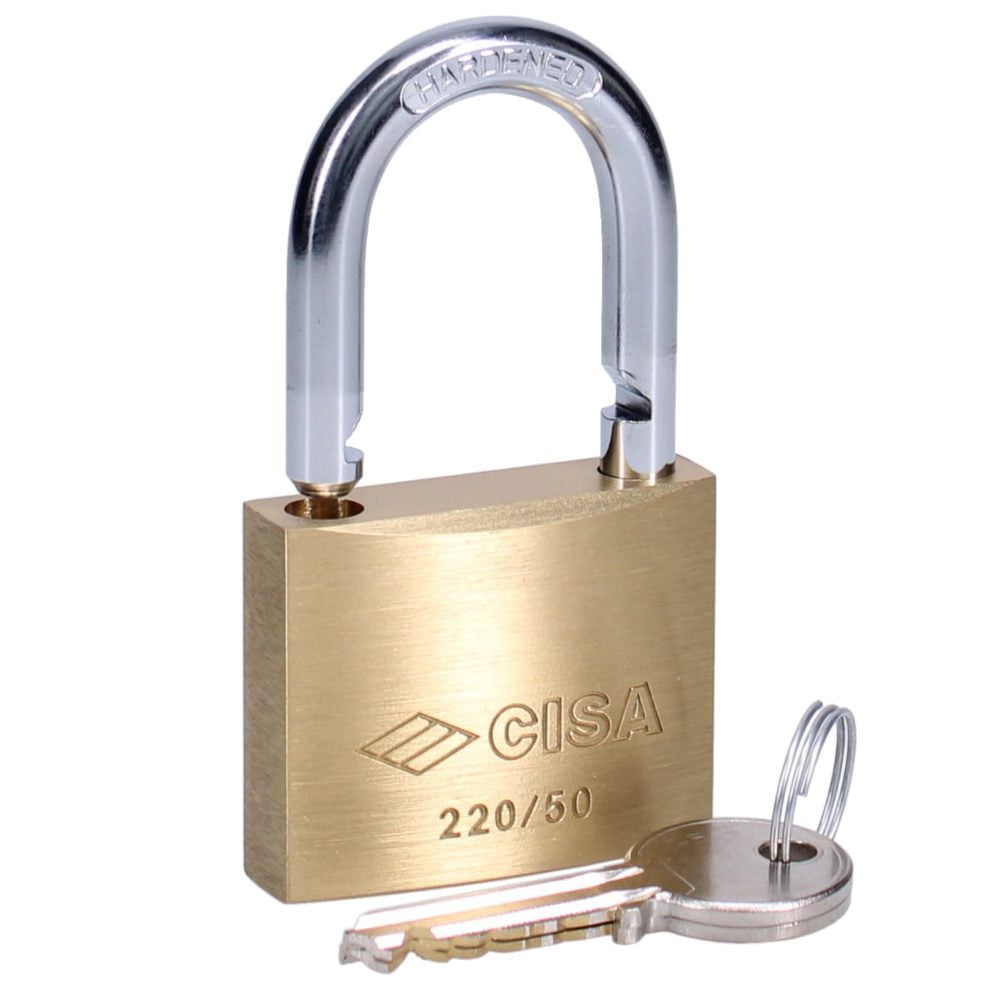 CISA 22010 KA Open Shackle Brass Padlock