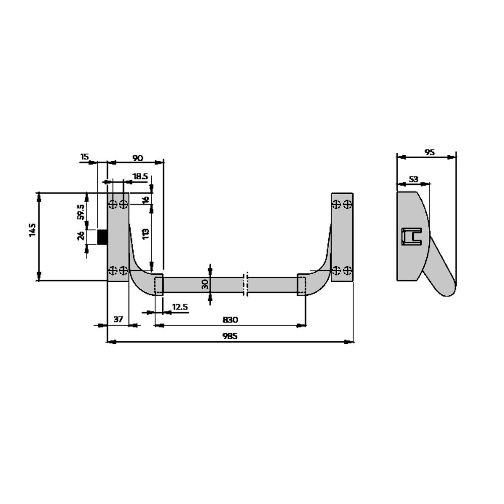 DORMAKABA PHA Antithrust Panic Latch