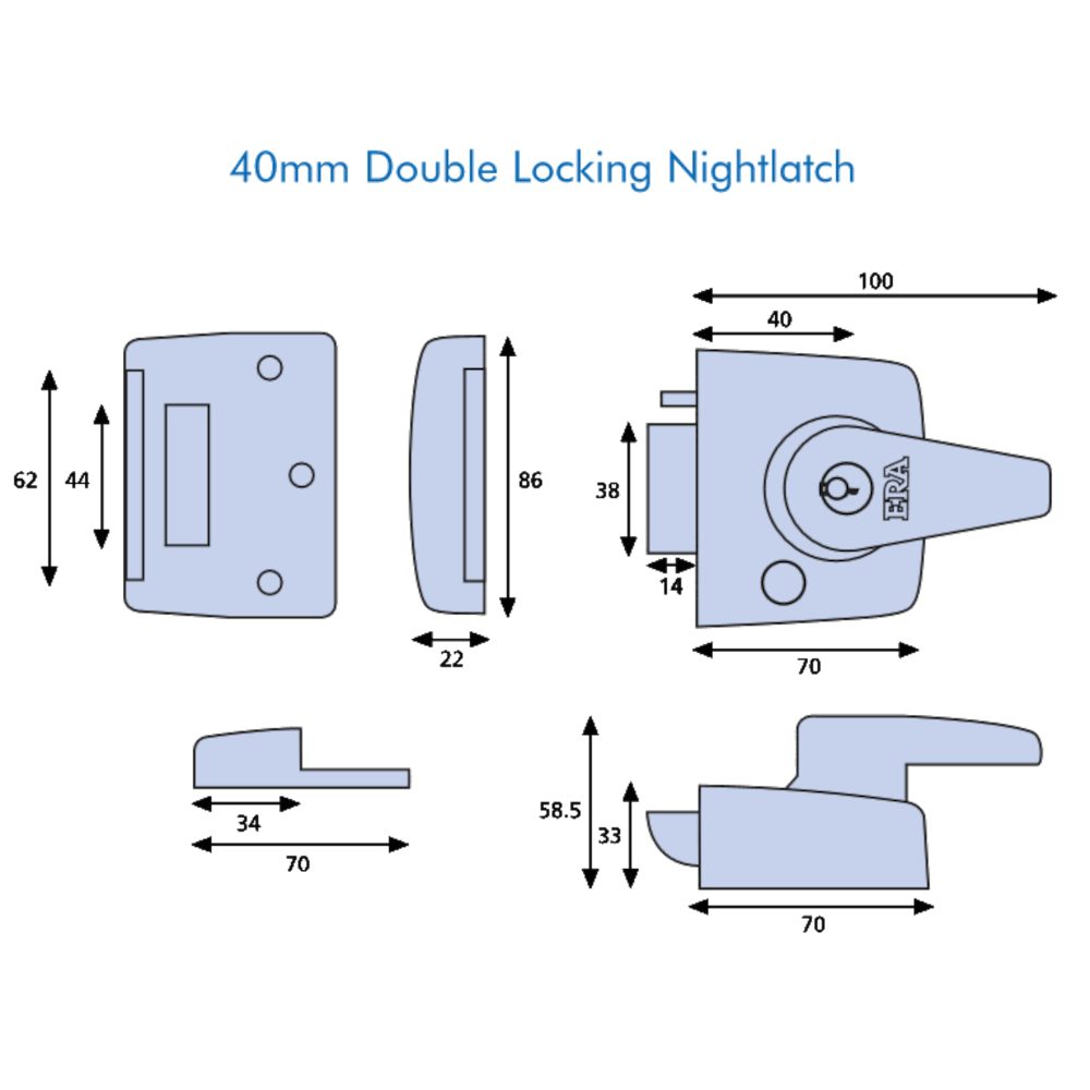 ERA 183 &amp; 193 Deadlocking Nightlatch