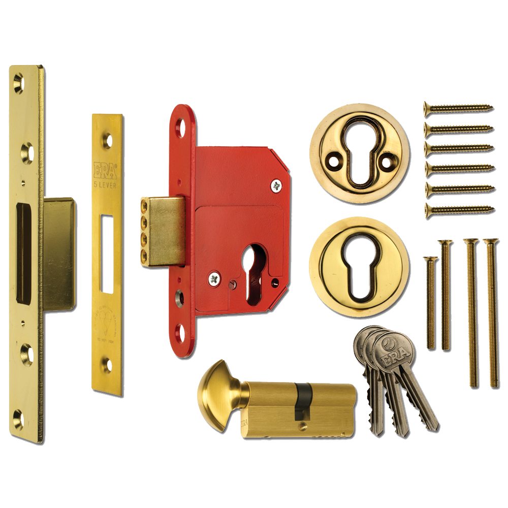 ERA 233 Fortress BS Euro Keyless Egress Key &amp; Turn Deadlock With Cylinder