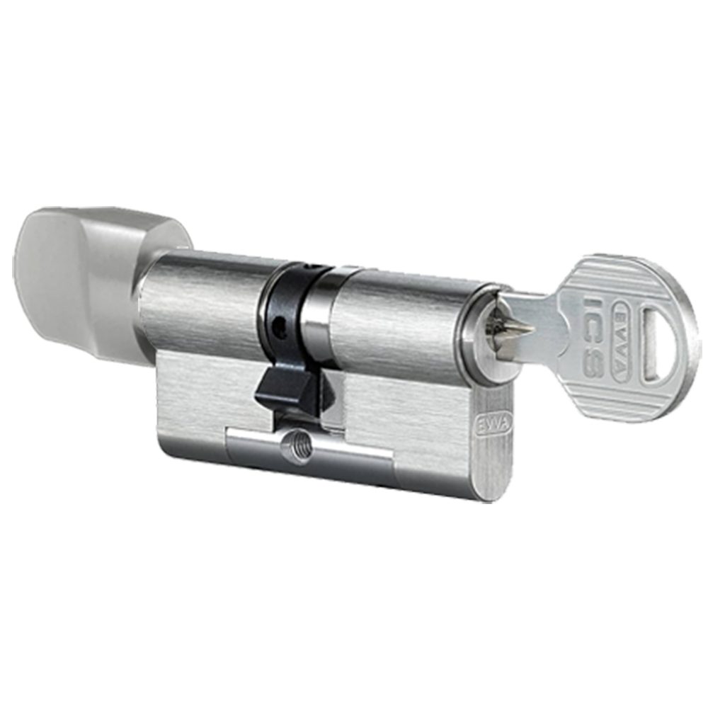 EVVA ICS KDZ Euro Key &amp; Turn Cylinder Keyed To Differ 3 Keys TS007 3*