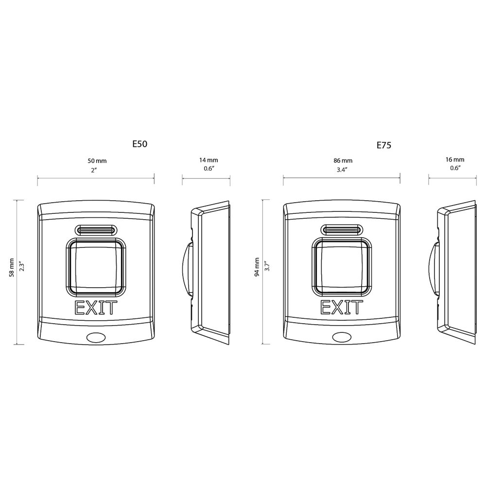 PAXTON Exit Button Plastic