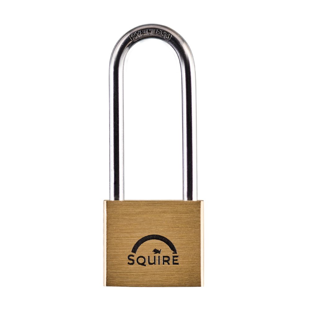 SQUIRE Lion Marine Grade Brass Long Shackle Padlock KA