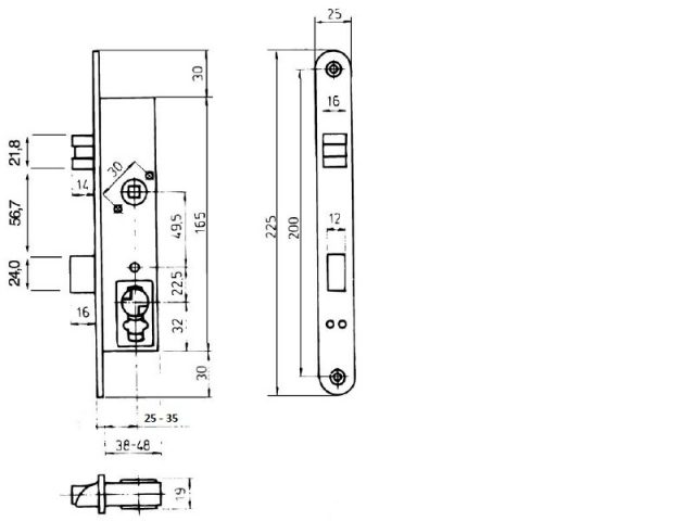 Trioving 5016 lock case