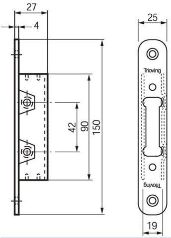 Trioving 5049 lock case