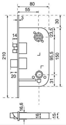Trioving 5316/8 LH &amp; RH lock cases
