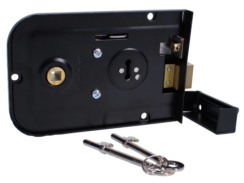 UNION 1445 3 Lever Double Handed Rimlock