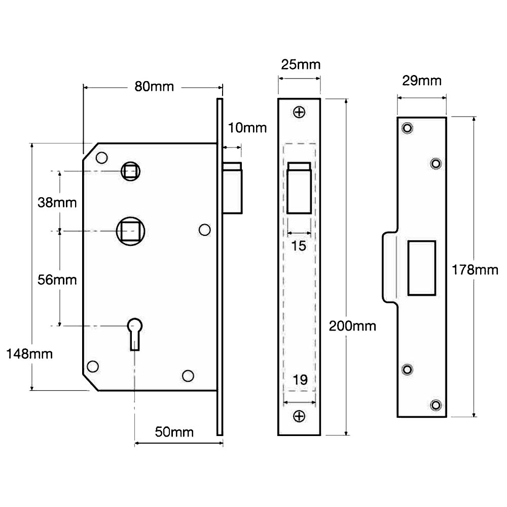 UNION C-Series 3R35 Deadlocking Latch
