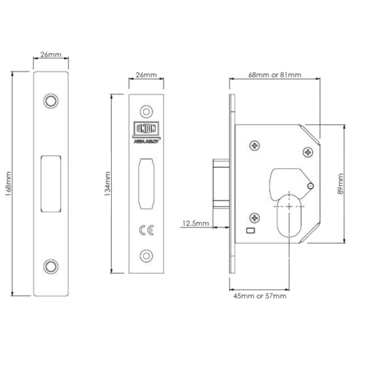 UNION JL21OVS StrongBOLT Oval Deadcase