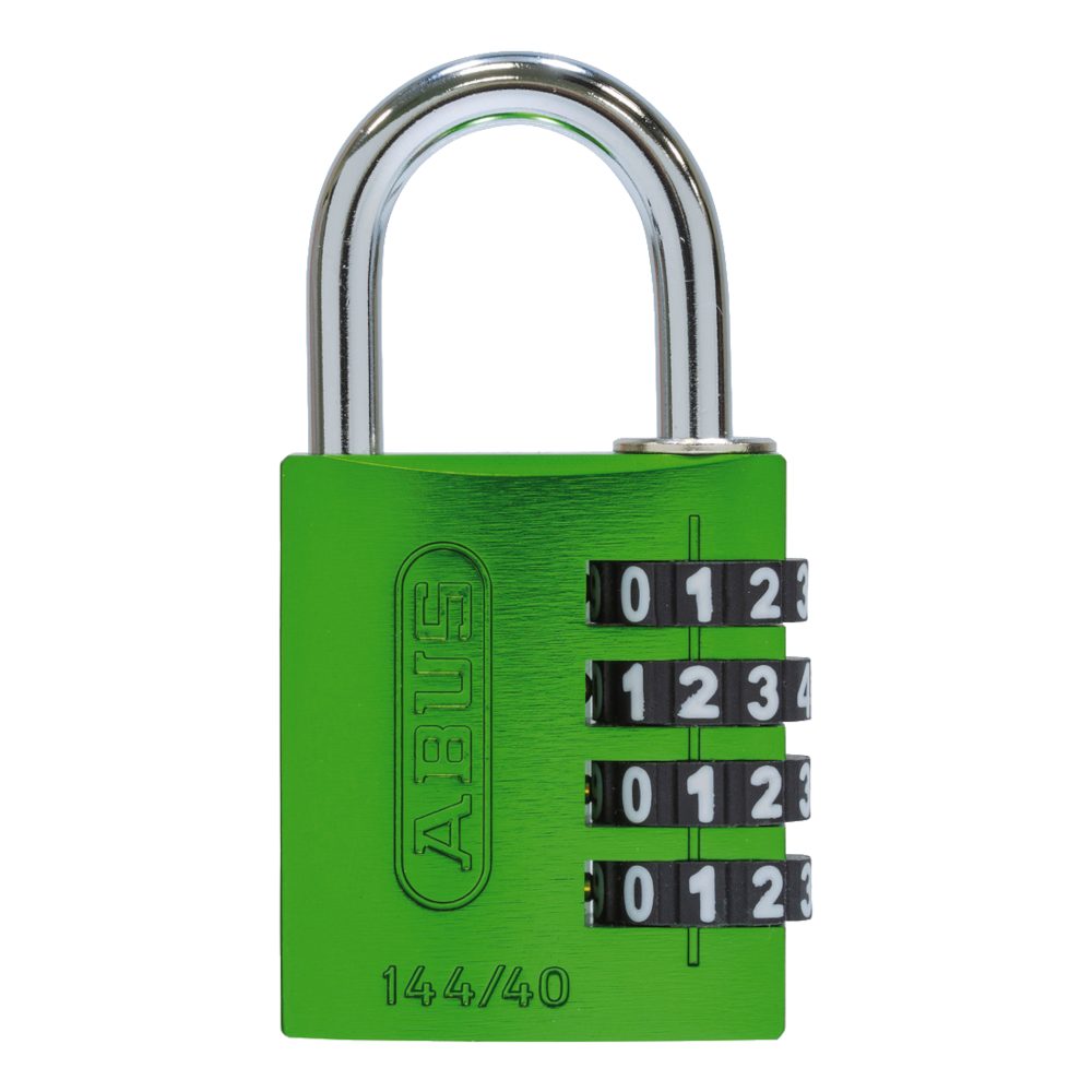 ABUS 144/40 Combination Padlock 40mm Body - L32695 - Green - 82547