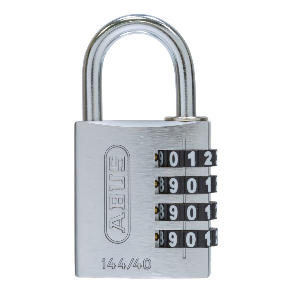 ABUS 144/40 Combination Padlock 40mm Body - L32700 - Silver - 82583