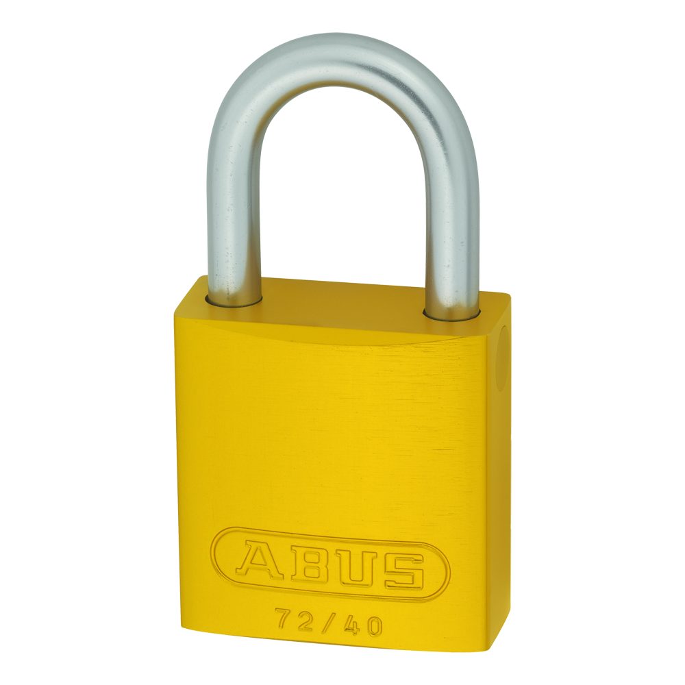 ABUS 72LL/40 Anti-Rust Love Lock Padlock - L25505 - Yellow - 10085