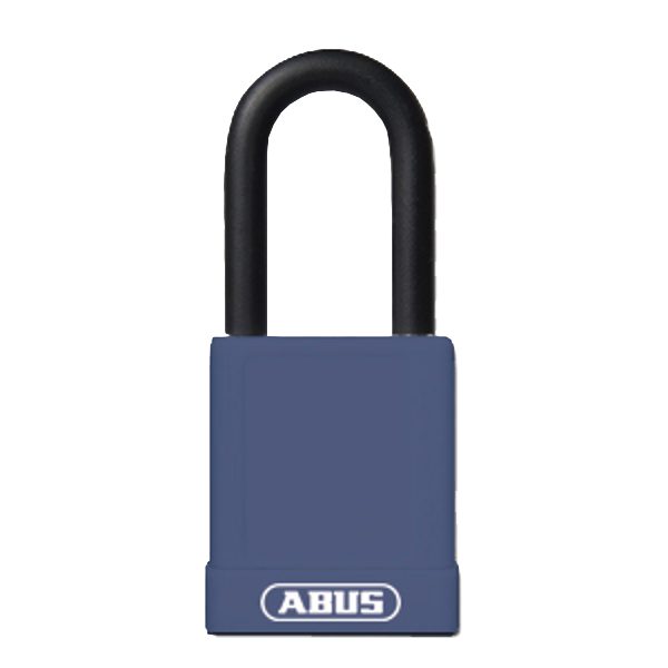 ABUS 74 Series Lock Out Tag Out Coloured Aluminium Padlock - L22475 - Blue - 74/40 Blue