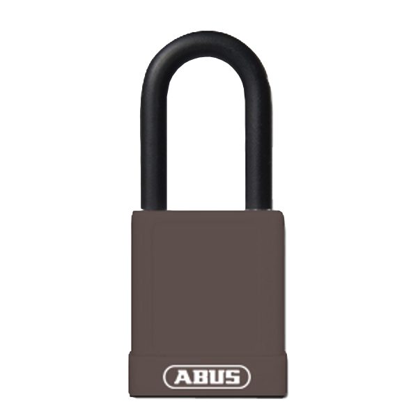 ABUS 74 Series Lock Out Tag Out Coloured Aluminium Padlock - L22476 - Brown - 74/40 Brown