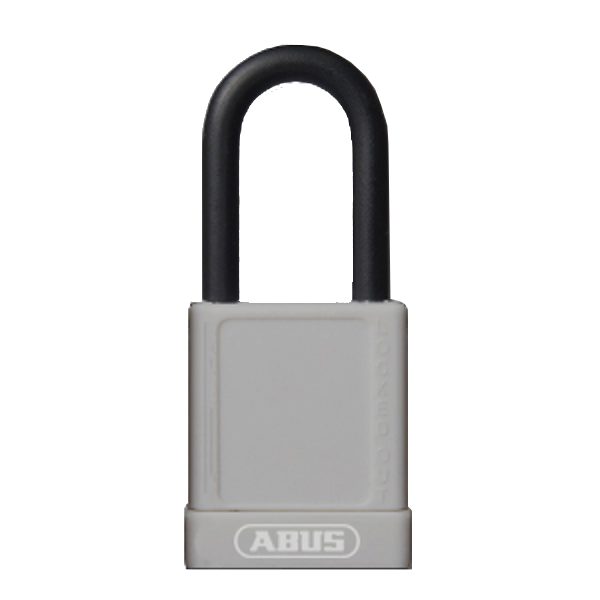 ABUS 74 Series Lock Out Tag Out Coloured Aluminium Padlock - L22478 - Grey - 74/40 Grey