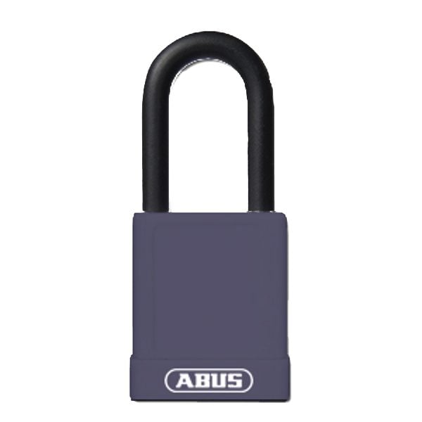 ABUS 74 Series Lock Out Tag Out Coloured Aluminium Padlock - L22480 - Purple - 74/40 Purple