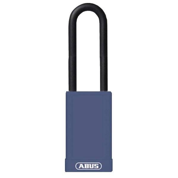 ABUS 74HB Series Long Shackle Lock Out Tag Out Coloured Aluminium Padlock - L22485 - Blue - 74/40HB75 Blue