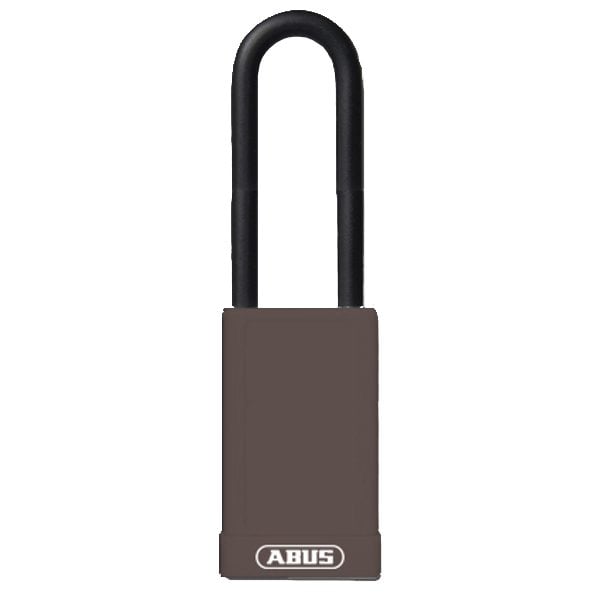 ABUS 74HB Series Long Shackle Lock Out Tag Out Coloured Aluminium Padlock - L22486 - Brown - 74/40HB75 Brown