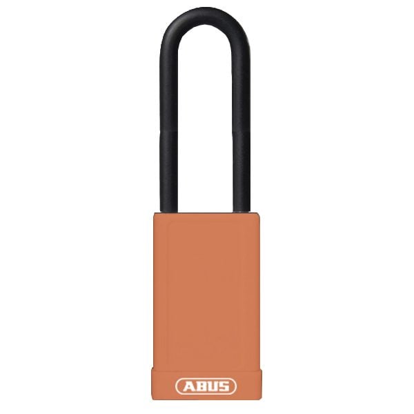 ABUS 74HB Series Long Shackle Lock Out Tag Out Coloured Aluminium Padlock