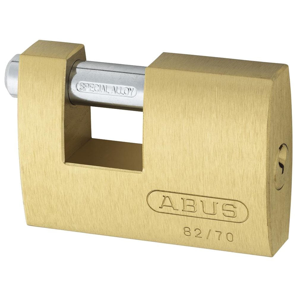 ABUS 82 Series Brass Sliding Shackle Shutter Padlock