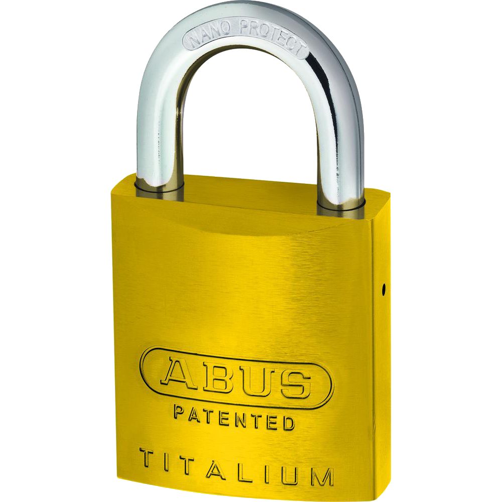 ABUS 83AL Series Colour Coded Aluminium Open Shackle Padlock Without Cylinder - L19216 - Yellow - 83AL/40 Yellow No Cyl
