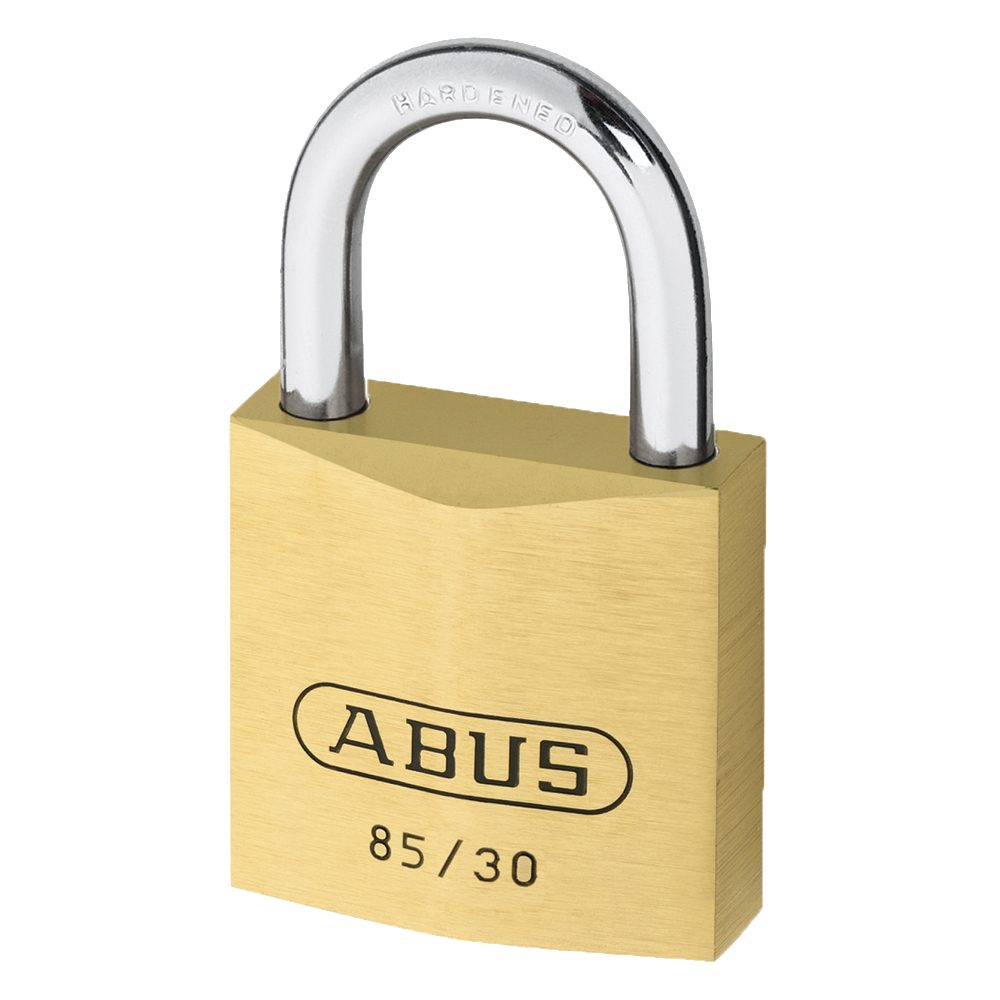 ABUS 85 Series Brass Open Shackle Padlock - L19549 - Brass - 85/30 C