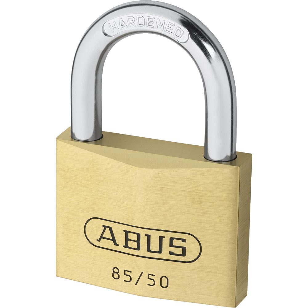 ABUS 85 Series Brass Open Shackle Padlock - L19557 - Brass - 85/50 KA 2745