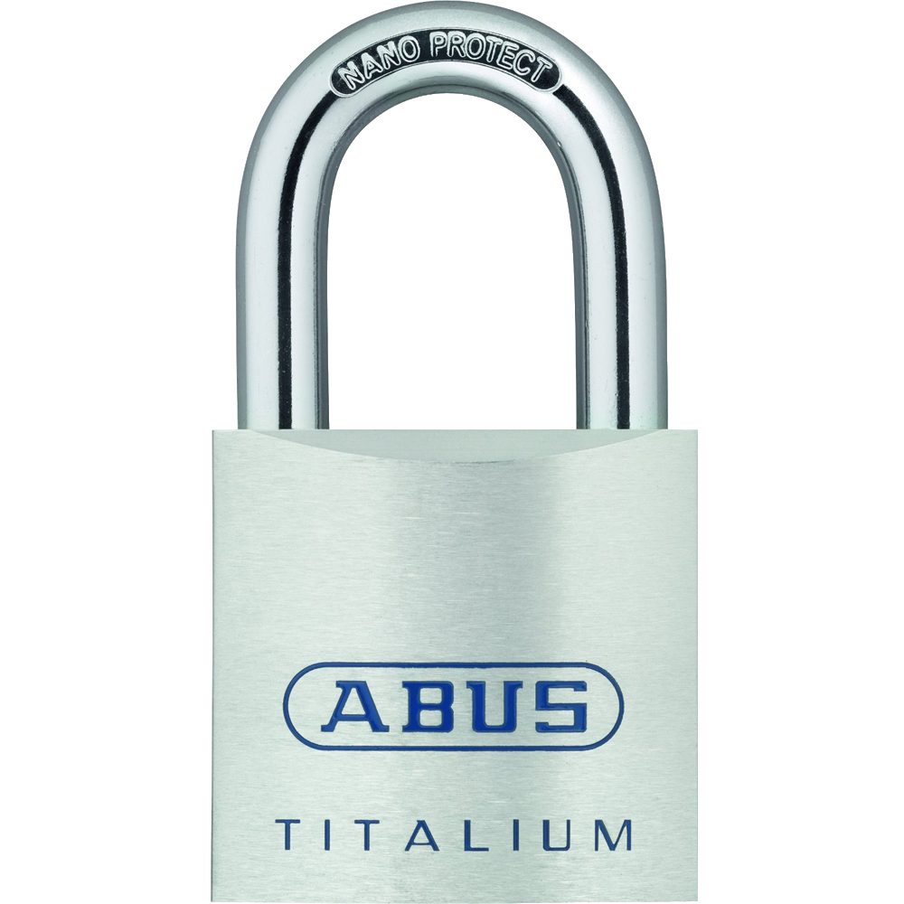 ABUS Titalium 80TI Series Open Shackle Padlock - L21600 - Silver - 80TI/45 C