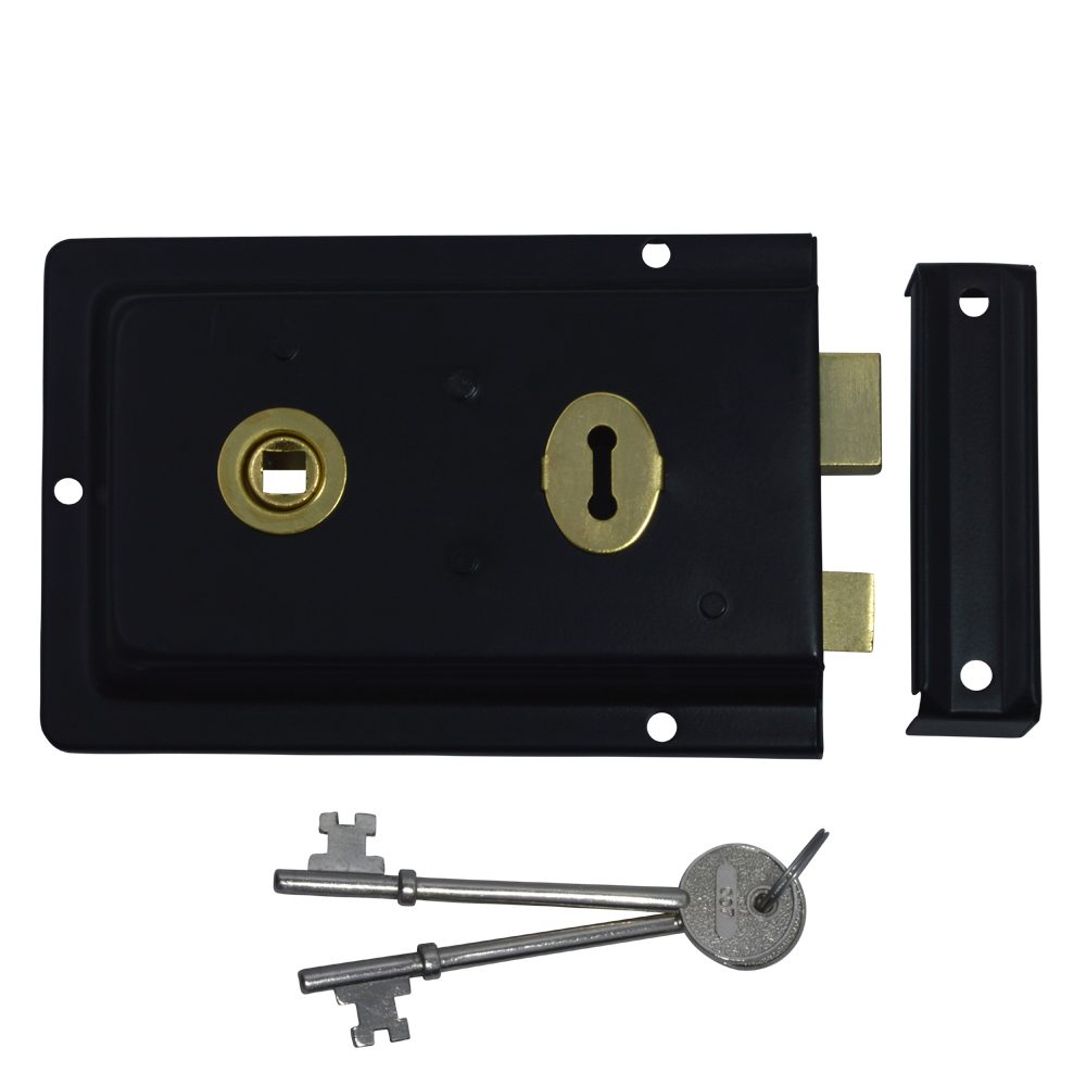 ASEC 1 Lever Double Handed Flanged Rimlock - 150mm