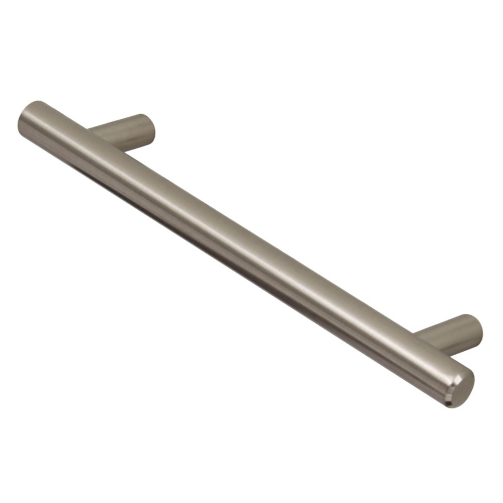 ASEC 12mm Brushed Nickel Solid Bar Handle C/W M4 x 25mm Bolts - AS12360 - Brushed Nickel - AS12360