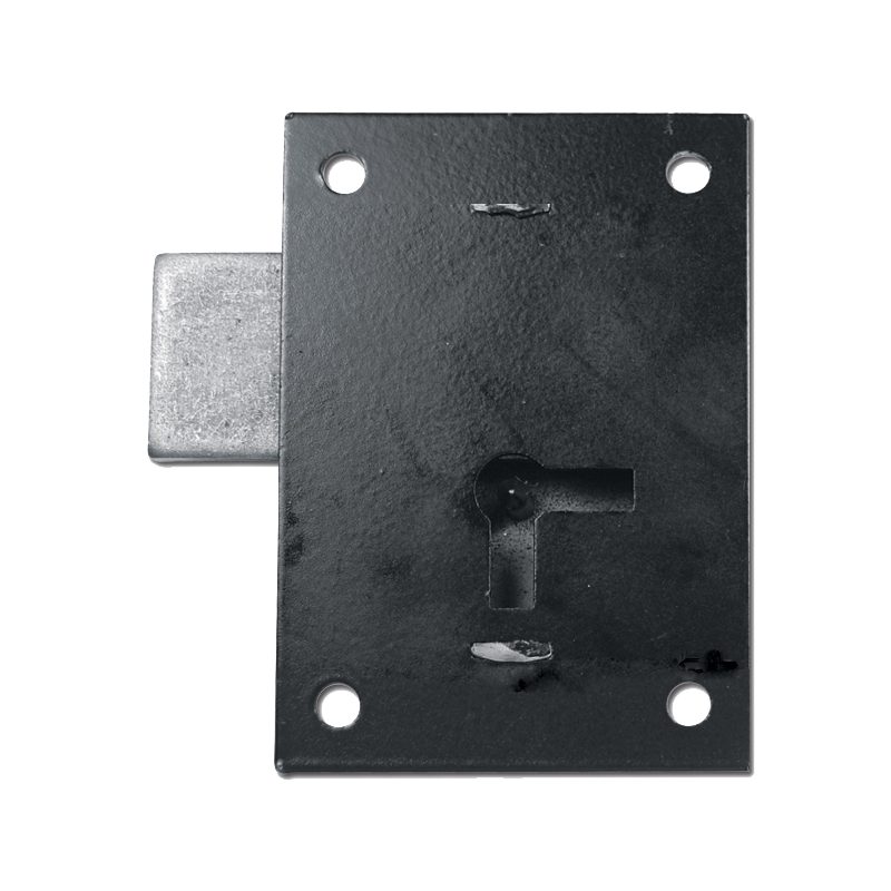 ASEC 155 1 Lever Straight Cupboard Lock - AS6553 - Black - AS6553