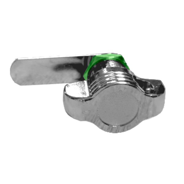 ASEC 20mm Latchlock Straight Cam To Accept Padlock - AS9947 - Chrome Plated - AS9947