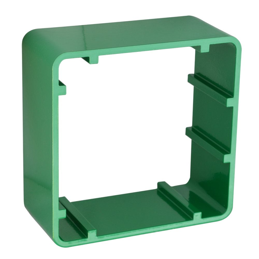 ASEC 38mm 1 Gang Surface Housing - AS8003 - Green - AS8003