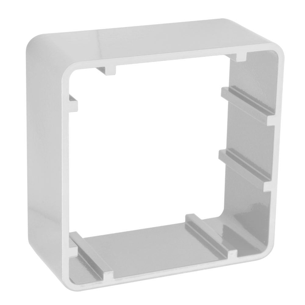 ASEC 38mm 1 Gang Surface Housing - AS9865 - White - AS9865
