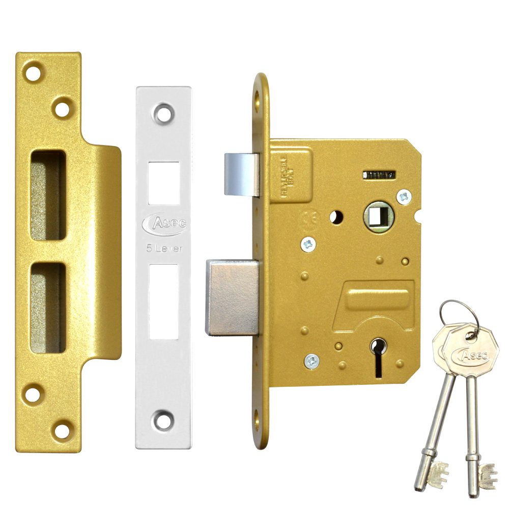 ASEC 5 Lever Sashlock - AS1010 - Stainless Steel - AS1010