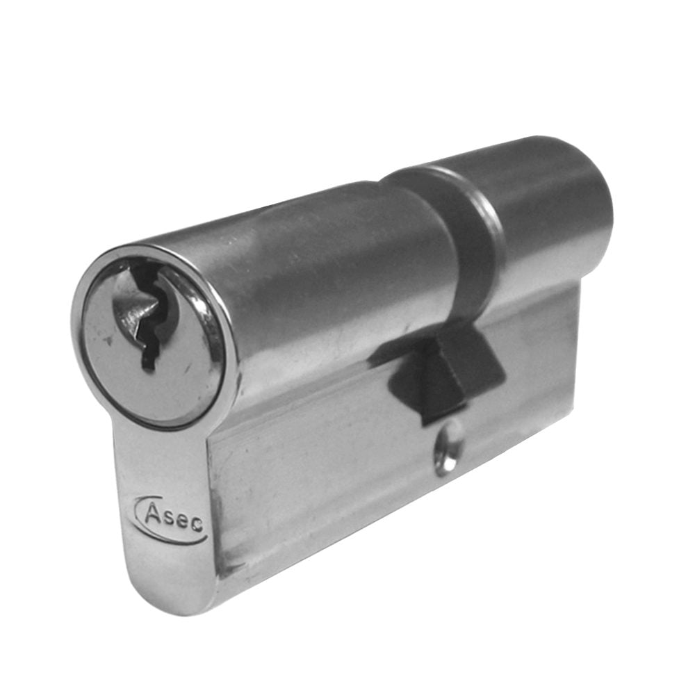 ASEC 5-Pin Euro Double Cylinder - AS1151 - 30/30 - Nickel Plated - AS1151
