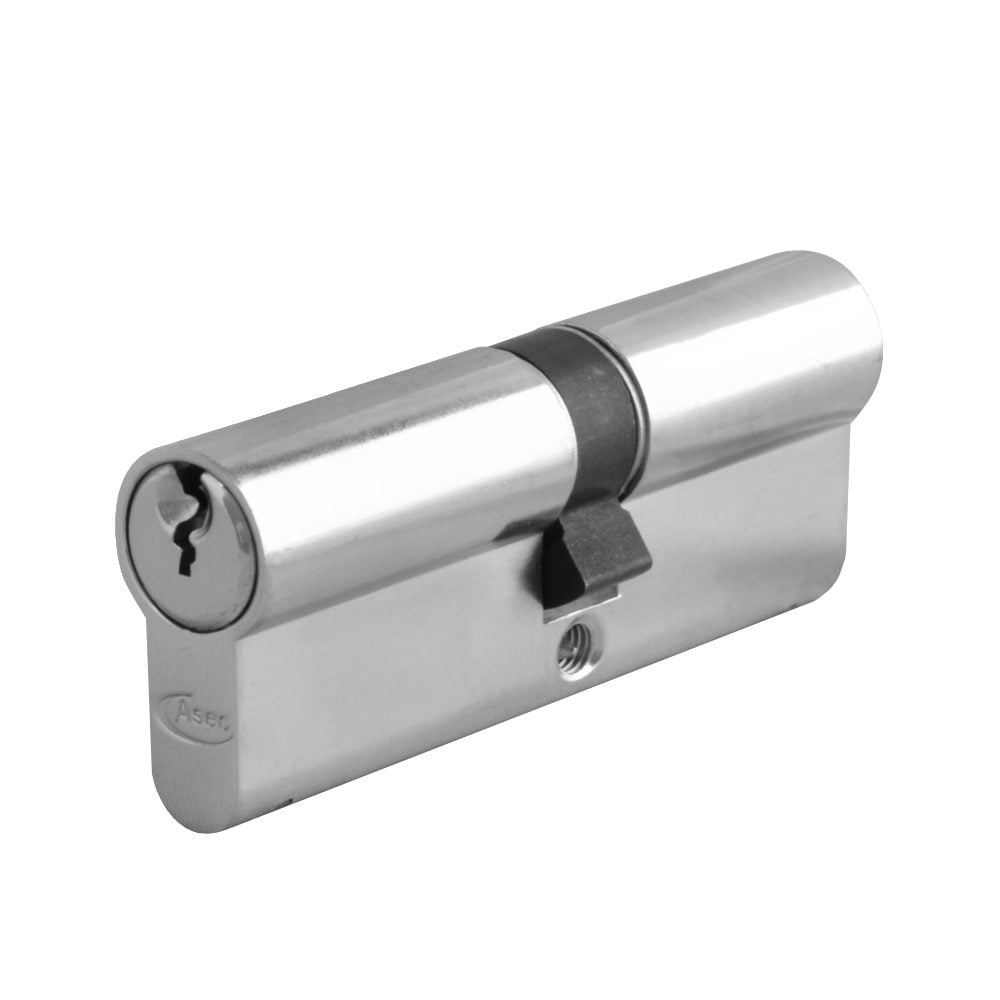 ASEC 5-Pin Euro Double Cylinder - AS10808 - 30/40 - Nickel Plated - AS10808