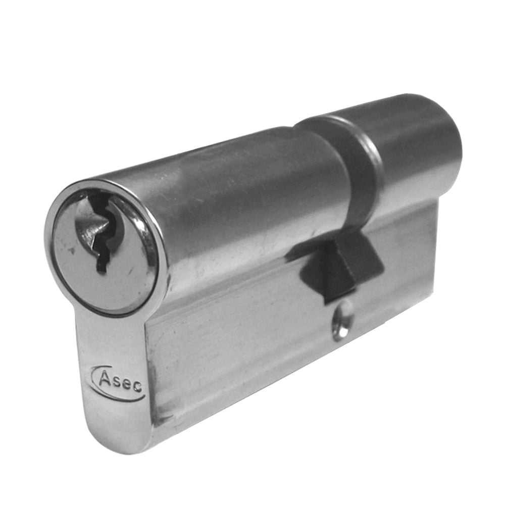 ASEC 5-Pin Euro Double Cylinder - AS1154 - 30/40 - Nickel Plated - AS1154
