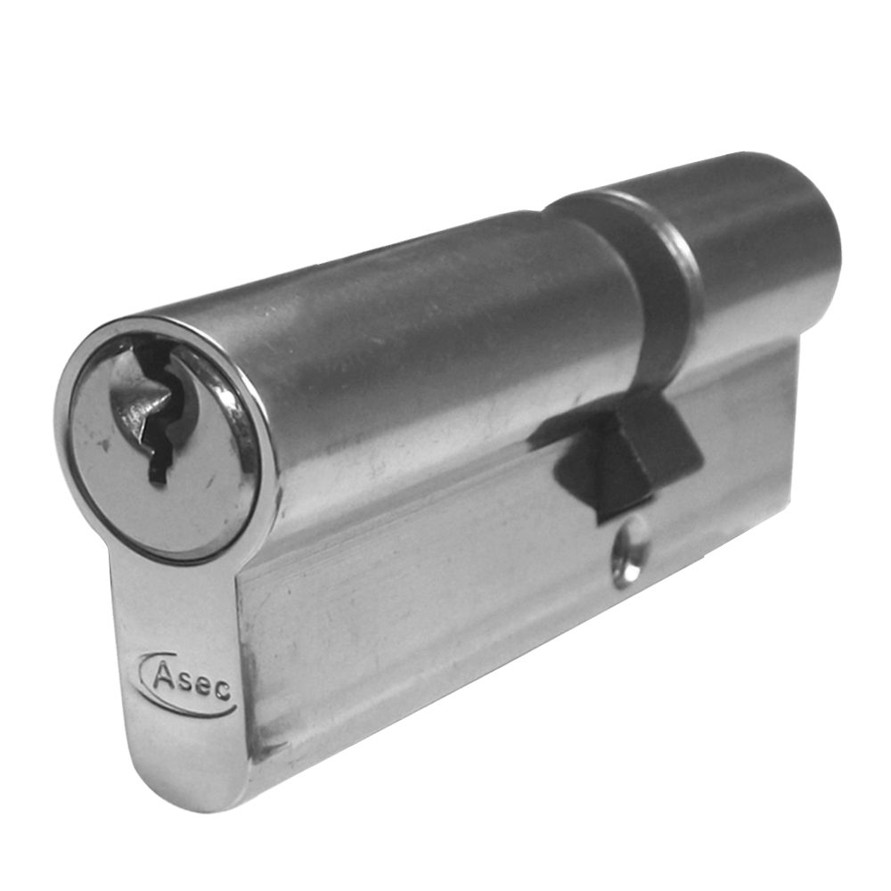 ASEC 5-Pin Euro Double Cylinder - AS1157 - 30/50 - Nickel Plated - AS1157
