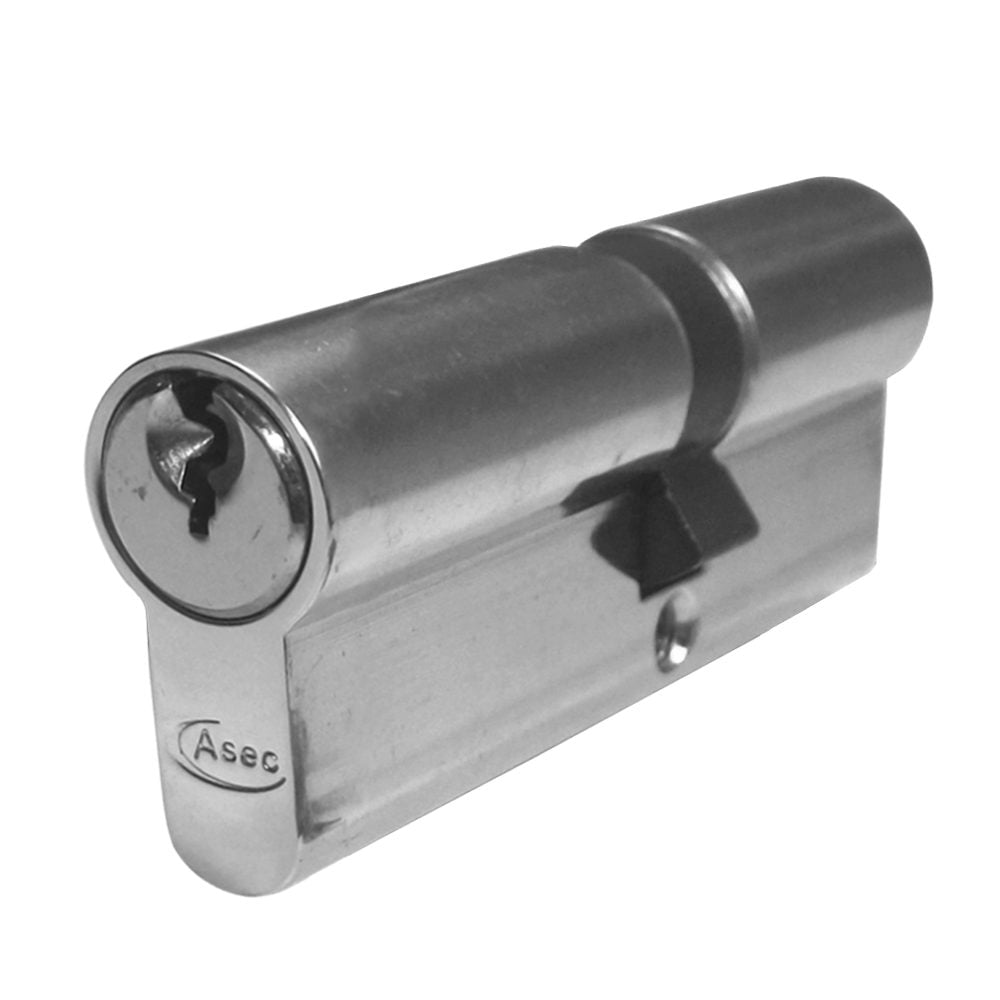 ASEC 5-Pin Euro Double Cylinder - AS1155 - 35/40 - Nickel Plated - AS1155