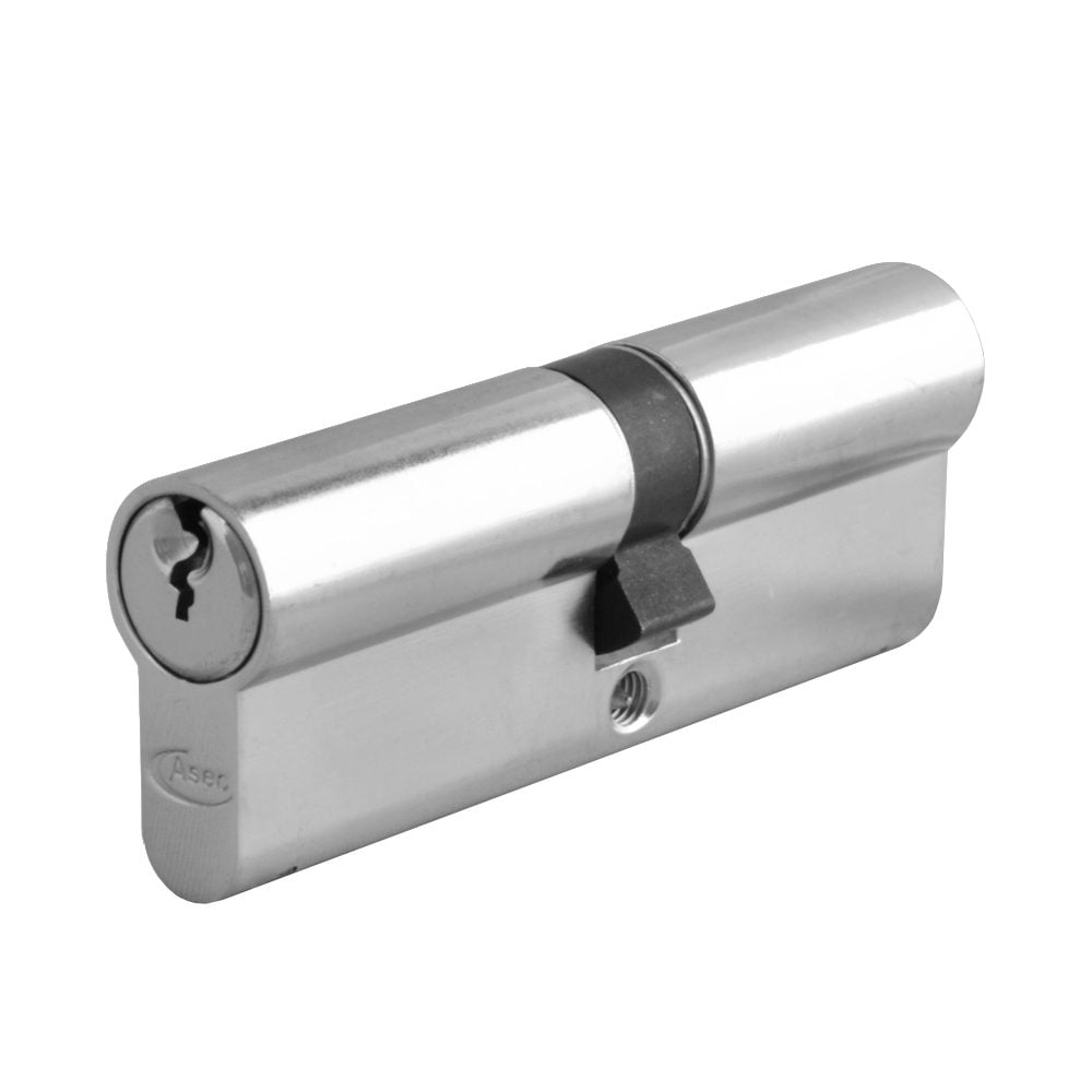 ASEC 5-Pin Euro Double Cylinder - AS10820 - 35/50 - Nickel Plated - AS10820