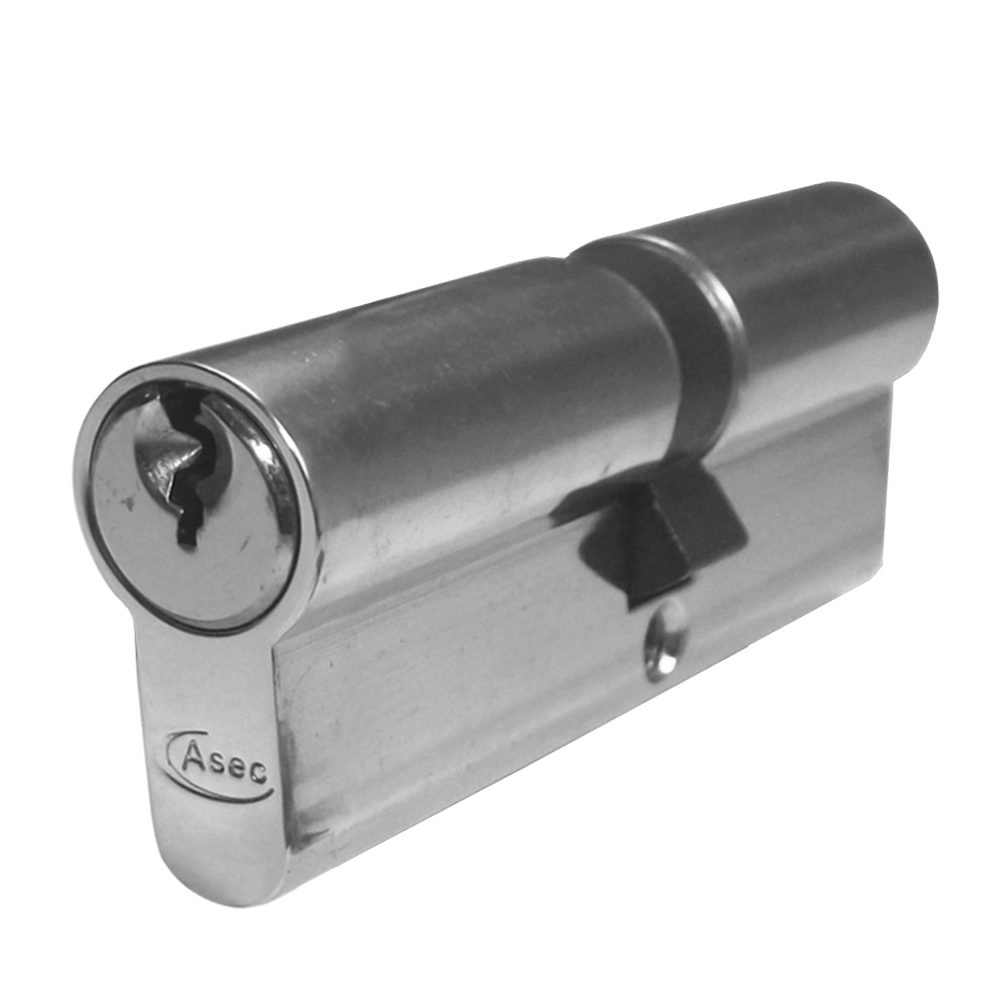 ASEC 5-Pin Euro Double Cylinder - AS1156 - 40/40 - Nickel Plated - AS1156