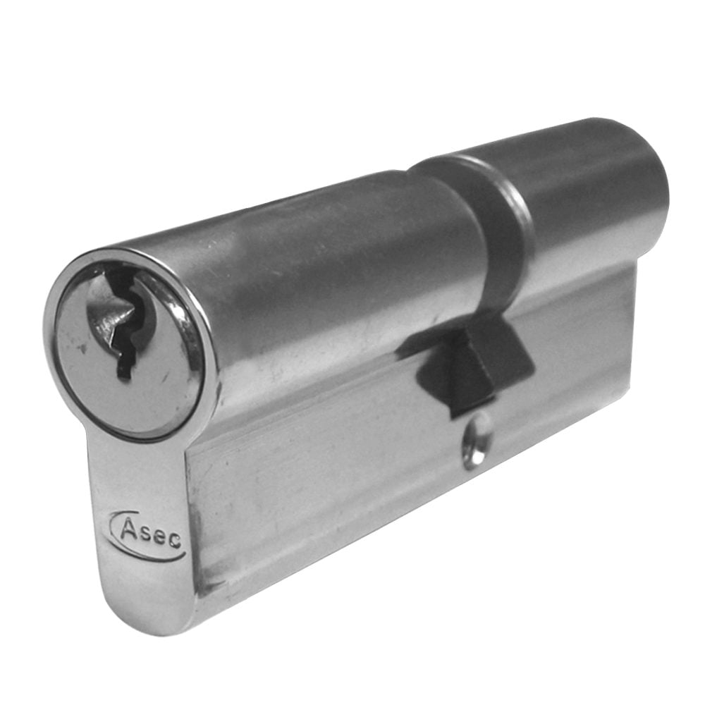 ASEC 5-Pin Euro Double Cylinder - AS1158 - 40/45 - Nickel Plated - AS1158