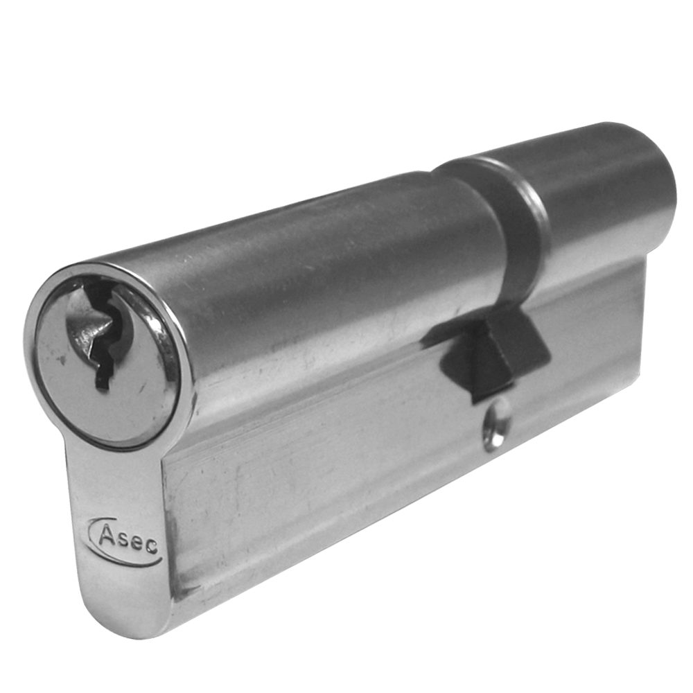 ASEC 5-Pin Euro Double Cylinder - AS1165 - 40/60 - Nickel Plated - AS1165