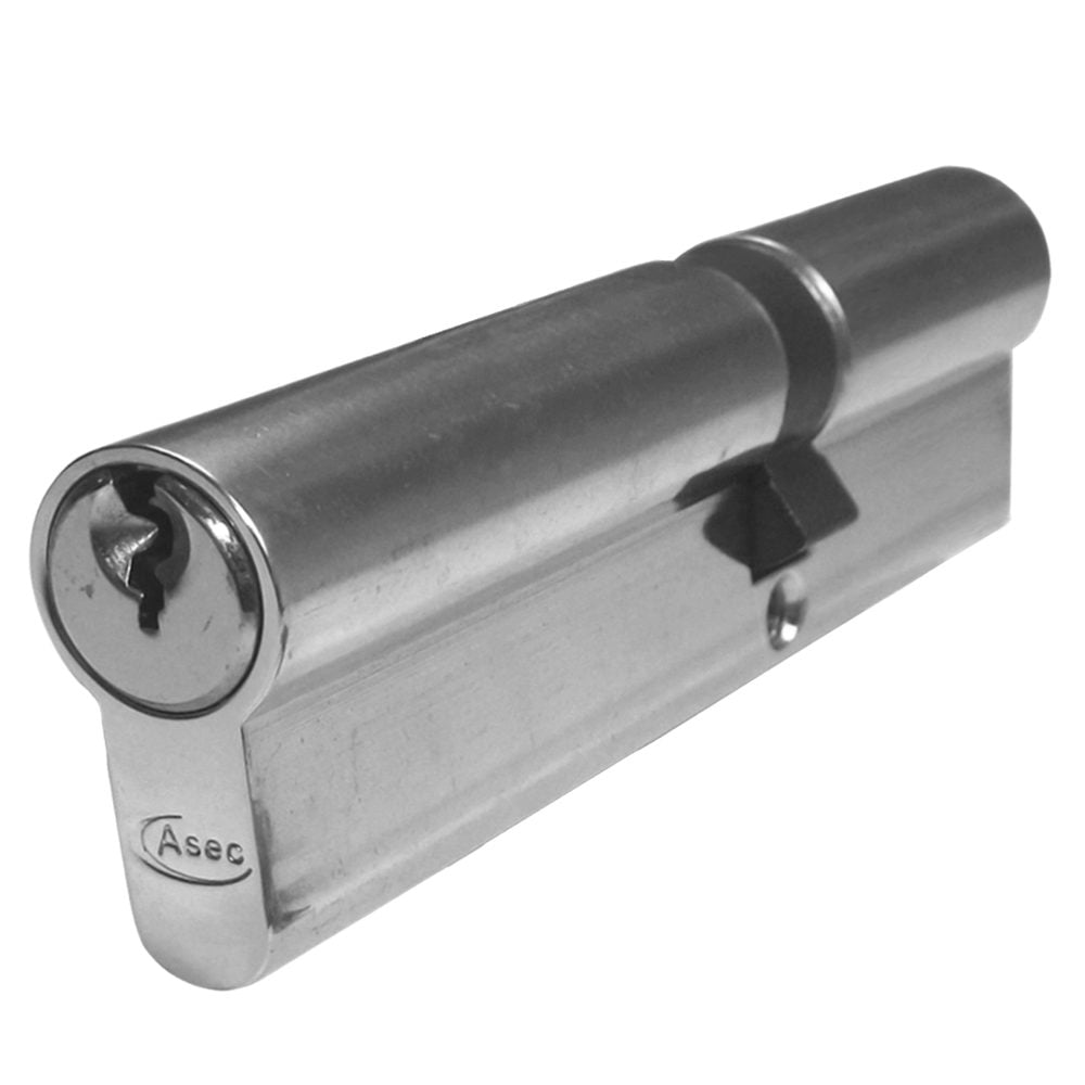 ASEC 5-Pin Euro Double Cylinder - AS1188 - 45/65 - Nickel Plated - AS1188