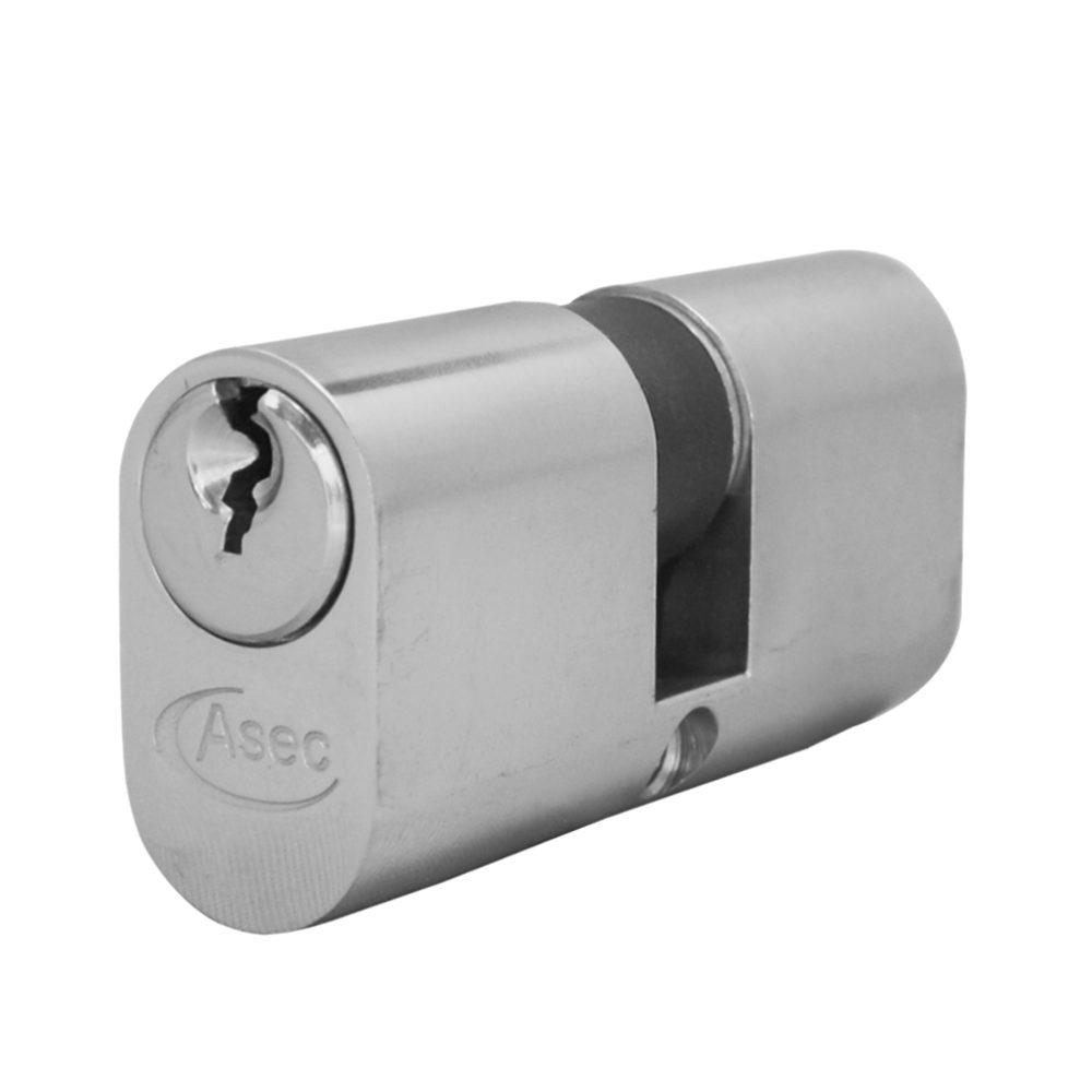 ASEC 5-Pin Oval Double Cylinder - AS1172 - 30/30 - Nickel Plated - AS1172