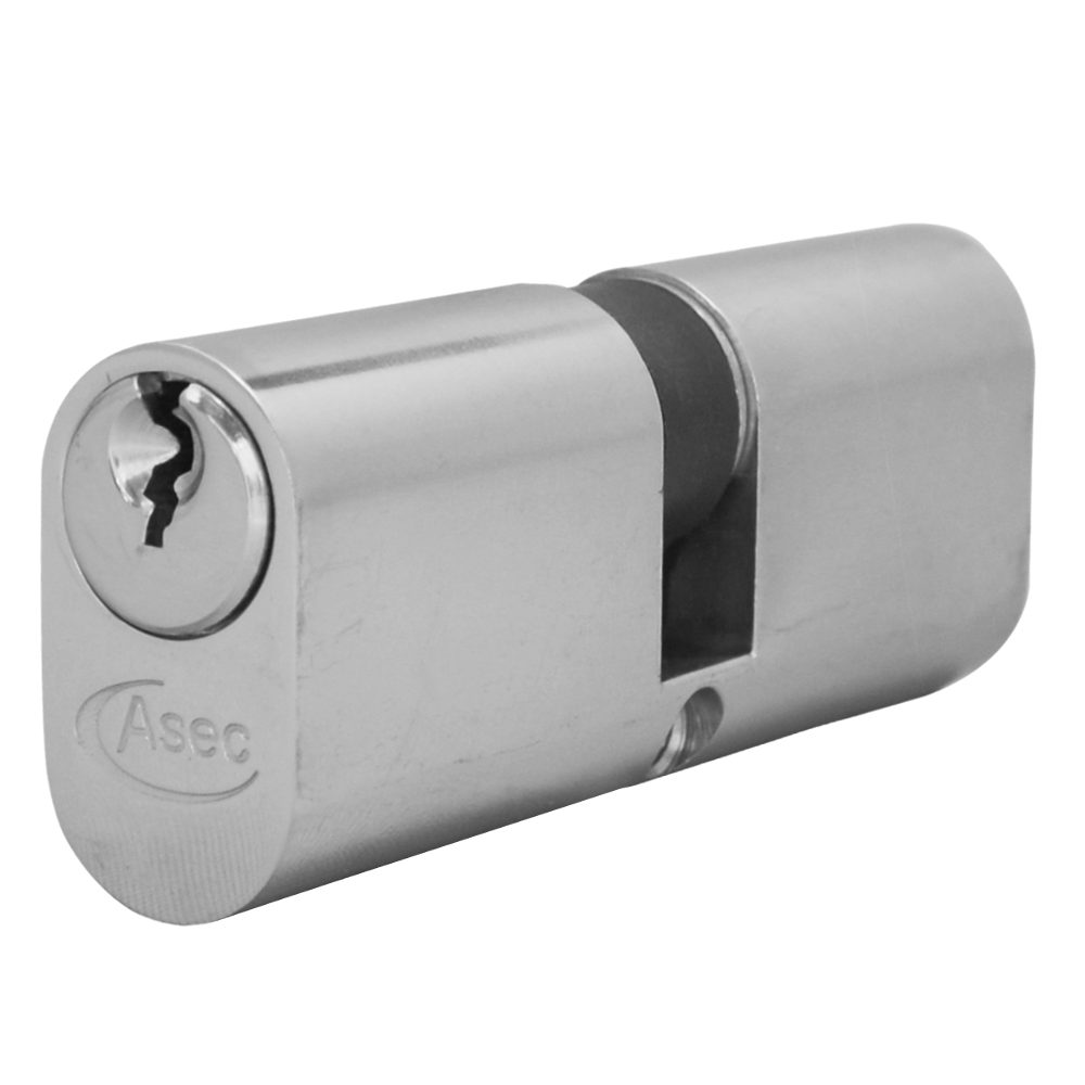 ASEC 5-Pin Oval Double Cylinder - AS1192 - 40/40 - Nickel Plated - AS1192