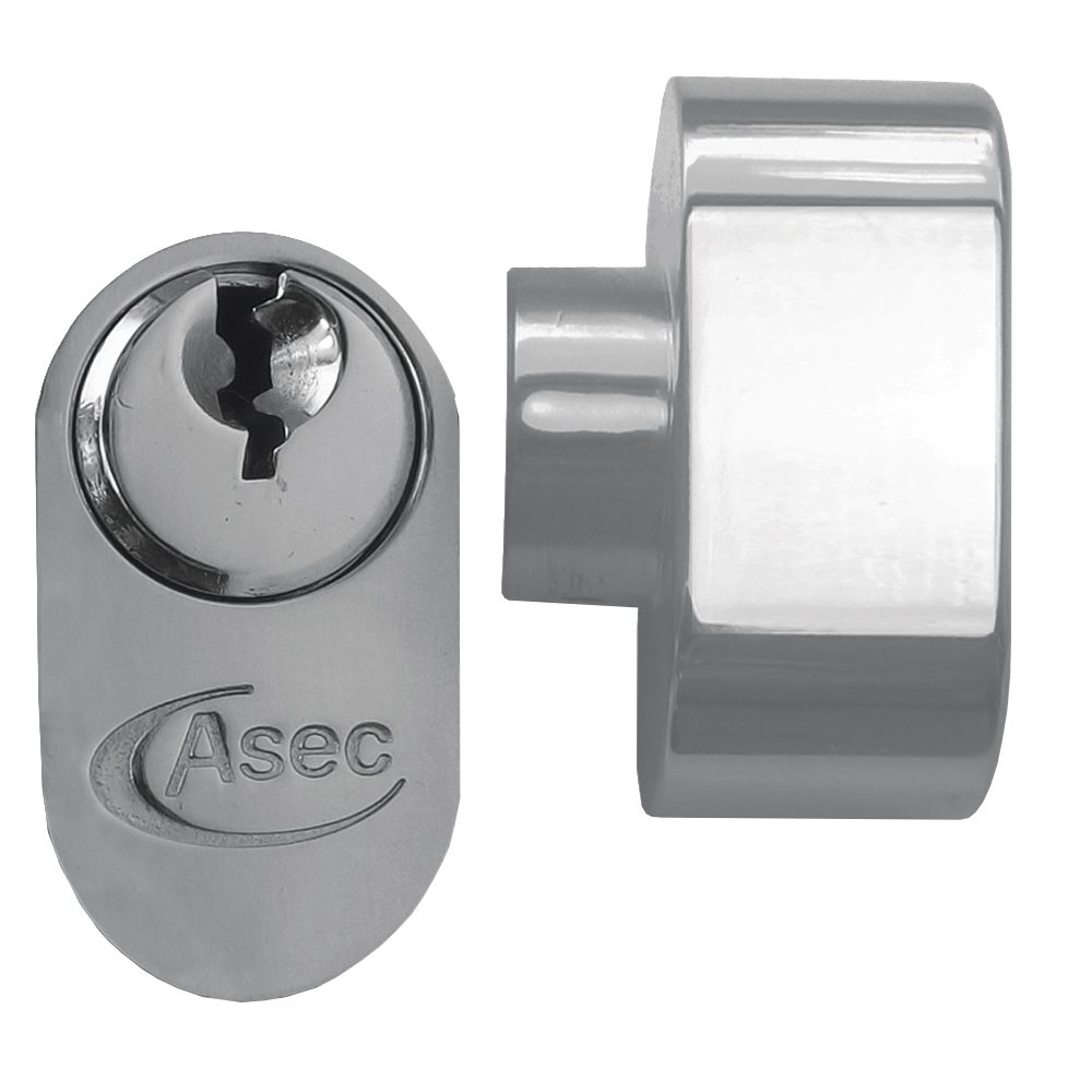 ASEC 5-Pin Oval Key &amp; Turn Cylinder