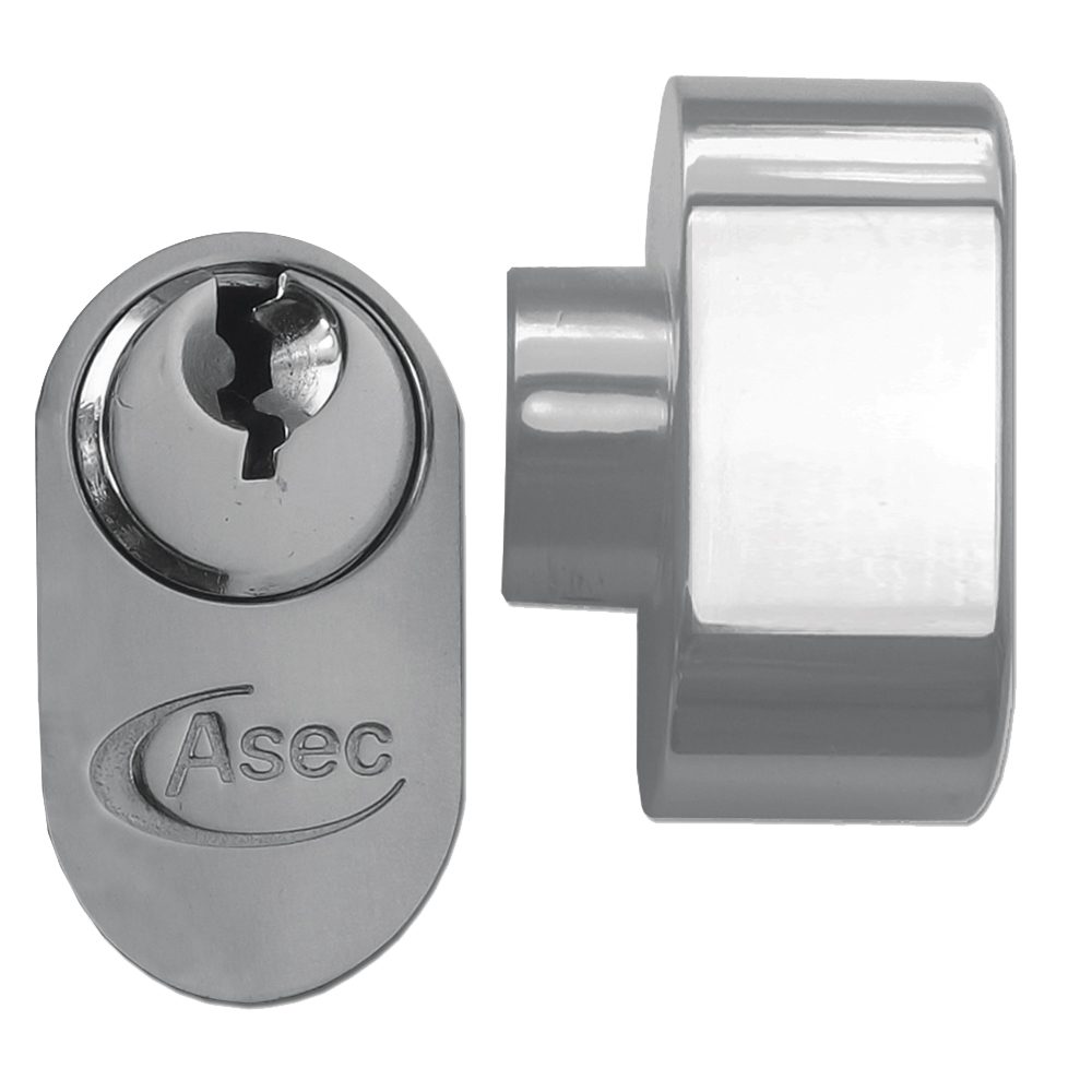 ASEC 5-Pin Oval Key &amp; Turn Cylinder