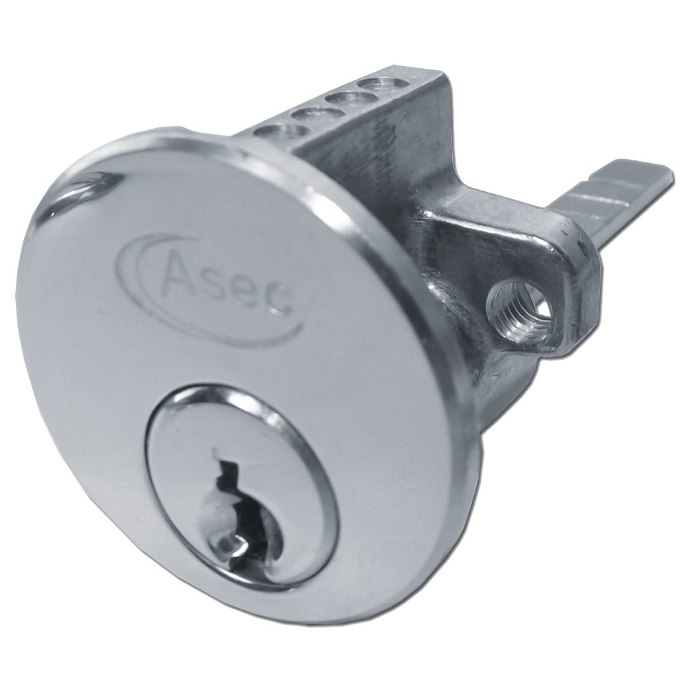 ASEC 5-Pin Rim Cylinder - AS1146 - Nickel Plated - AS1146